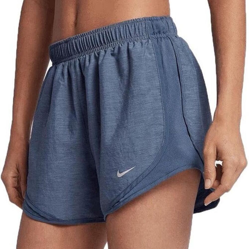 Nike Dri-FIT running shorts gray blue lightweight